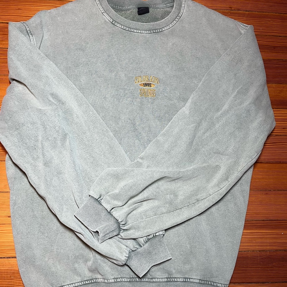 Vintage Urban Outfitters Sage Green Colorado Springs Sweater